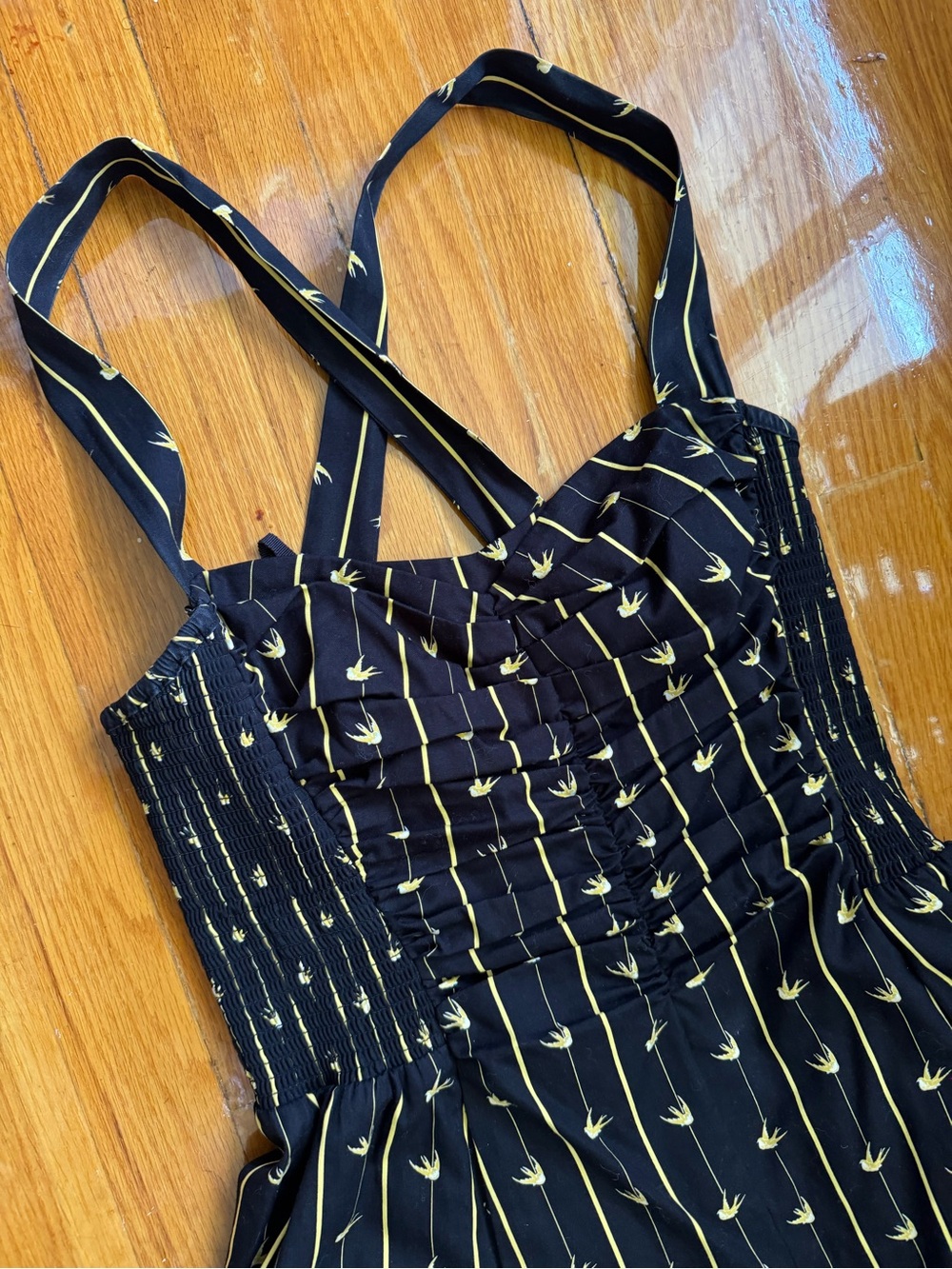 Like New Anthropologie Mouinette Soeurs Bird Corset Like A line Dress - Picture 3 of 5